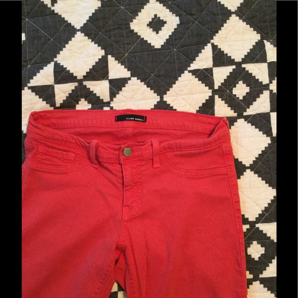 Flying Monkey red skinny jean
